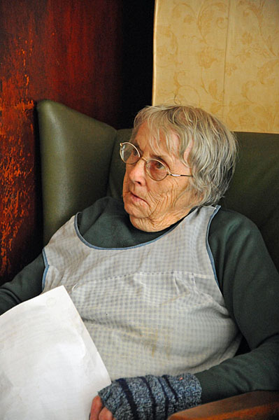 Bessie Davies (aged 80) of the Dyffryn Arms, Pontsian in the Gwuan Valley 