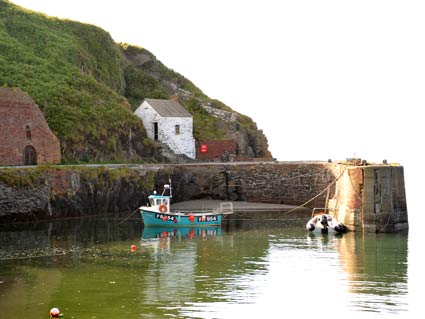 Small sheltered harbour at Porthgain