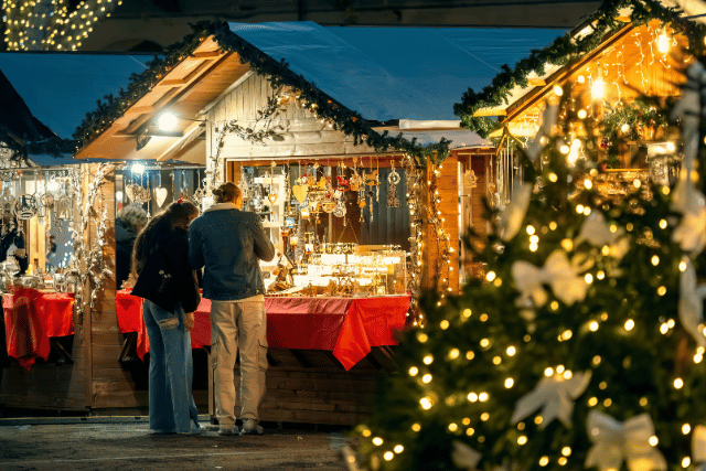 a christmas market